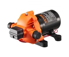 Koduva VEVOR 12 V diafragminis siurblys, 1,8 GPM (6,81 l/min), 3 kamerų, automatinis slėgio jungiklis, 12,7 mm (1/2") MNPT