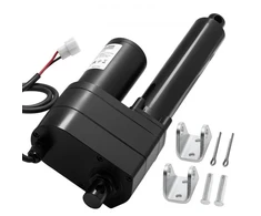 VEVOR 12 V linijinis aktuatorius, 200 mm eiga, 9000 N, IP65, 5 mm/s, su montavimo laikikliais