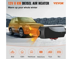 Koduva VEVOR 12V 8 kW dyzelinis oro šildytuvas su LCD jungikliu ir nuotolinio valdymo pultu