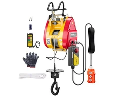 Koduva VEVOR 2-in-1 elektrinė gervė, 1100 lb, 1800 W, 98 ft kėlimo aukštis, laidinis ir belaidis nuotolinis valdymas