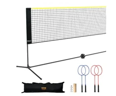 VEVOR 20 ft badmintono tinklo rinkinys, lauko, nešiojamas, tinkamas tinkliniui, piklbolui ir tenisui