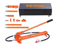 VEVOR 20 t porta power komplektas, nešiojamas hidraulinis domkratas su 1,4 m alyvos žarna