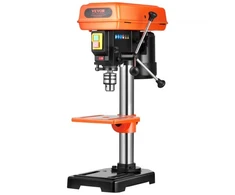 Koduva VEVOR 203,2 mm stalinis gręžimo staklės, 500 W indukcinis variklis, 500 / 890 / 1400 / 1900 / 2500 aps./min., 0–45° pasvirimo stalas
