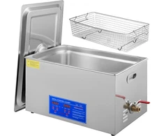 VEVOR 22 l ultragarsinis valiklis, nerūdijantis plienas, 480 W, 500 x 300 x 150 mm