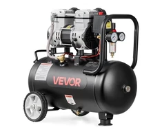 Koduva VEVOR 24 l oro kompresorius, 1,1 kW, be alyvos, 8 bar, 68 l/min