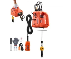 Koduva VEVOR 3-in-1 elektrinis keltuvas gervė, 500 kg, 1500 W, 7,6 m, 5 m/min, su rankiniu, laidiniu ir belaidžiu valdymu