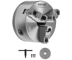 Koduva VEVOR 3 žandų tekinimo griebtuvas, 6 col. (160 mm), savaime centruojantis, 1 1/2 in-8 sriegis