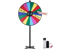 VEVOR 36 colių sukamas prizų ratas, 18 skyrių, su sausu trintuku ir 2 markeriais