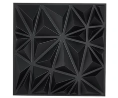 Koduva VEVOR 3D sienų panelės, 33 vnt., 11,81 x 11,81 in, PVC, deimanto raštas, matinė juoda