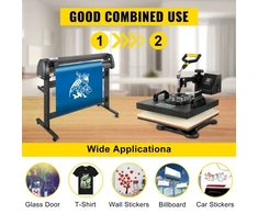 Koduva VEVOR 5-in-1 karšto spaudimo presas 38,1 x 38,1 cm ir vinilo pjaustyklė su 3 peiliais