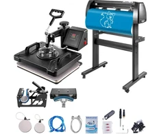 Koduva VEVOR 5 in 1 skaitmeninis 15 x 12 col. šiluminis presas ir 34 col. vinilo pjaustyklė su SignMaster programine įranga
