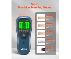 Koduva VEVOR 5 viename sienų skeneris smeigių ieškiklis, elektroninis, su LCD ekranu ir garso signalu, mėlynas