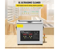 VEVOR 6 l ultragarsinis valiklis, MH-031HJ, 180 W, 40 kHz