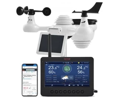 Koduva VEVOR 7-in-1 Wi-Fi orų stotis su 186 mm TFT ekranu ir belaidžiu lauko jutikliu