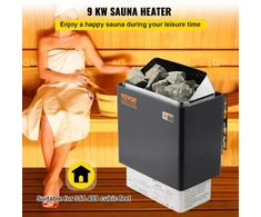 Koduva VEVOR 9 kW elektrinė saunos krosnelė su išoriniu valdikliu, nerūdijantis plienas, 9–13 m³