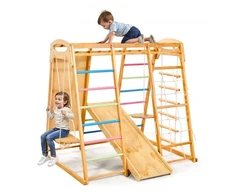 Koduva VEVOR 9 viename Montessori vidaus žaidimų aikštelė vaikams, medinė, 113 kg