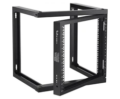 Koduva VEVOR 9U sieninis serverio tinklo stelažas, atvira konstrukcija, juodas, 530x450x520 mm