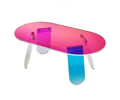 Koduva VEVOR akrilinis kavos staliukas, irizuojantis, spalvotas, 35 cm