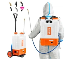 Koduva VEVOR akumuliatorinis kuprinis purkštuvas su vežimėliu, 15 l, 12 V, 0–94 PSI