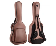 VEVOR Akustinės gitaros dėklas, kietas, 1195 mm, 41 col. gitaroms, rudas