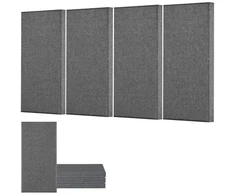 Koduva VEVOR akustinės panelės, 4 vnt., 2 colių, 600 x 300 mm, pilkos