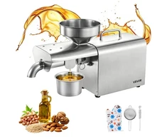 Koduva VEVOR aliejaus presas 3,75 kg/h, 750 W, 50–300 °C, 250w-888A