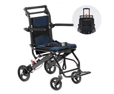 VEVOR Aliuminio lydinio transportavimo vežimėlis, sulankstomas, 40 cm sėdynė