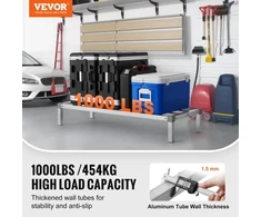 Koduva VEVOR aliuminis dunnage stelažas, 48 x 20 col., komercinis grindų stelažas, 8 col. nuo grindų