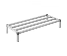 Koduva VEVOR aliuminis dunnage stelažas, 48 x 20 col., komercinis grindų stelažas, 8 col. nuo grindų