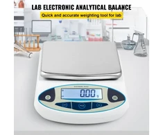 Koduva VEVOR analitinės svarstyklės, 5000 g x 0,01 g, LCD ekranas