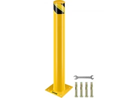 VEVOR Apsauginis stulpelis, 4,5" OD, 36" aukščio, geltonas