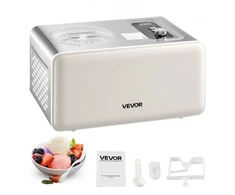 VEVOR Automatinė ledų gaminimo mašina su įmontuotu kompresoriumi, 2 kv. kompresorinė, 3 režimai