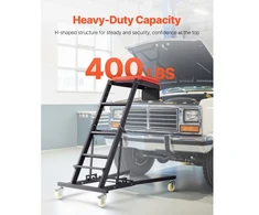 VEVOR Automobilinis aukštas creeperis, variklio creeperis 42,5–64,8 col., 400 lb, su 4 pasukamais ratukais