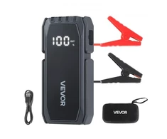 Koduva VEVOR automobilinis jump starteris, 1500 A pikinė srovė, 12 V, iki 6 l benzinui / 4 l dyzeliui
