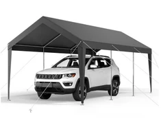 Koduva VEVOR automobilio stoginė, 10 x 20 FT, pilka