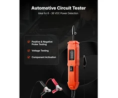 VEVOR Automobilių grandinės testeris, 6–36 DCV, su LED ekranu ir apšvietimu, 13 ft / 4 m kabelis, ABS korpusas