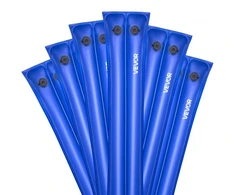 Koduva VEVOR baseino dangalo vandens maišai, 6 vnt., 2380 mm, dviejų kamerų, PVC, mėlyni