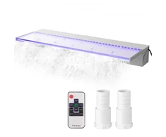 Koduva VEVOR baseino krioklio latakas, 36,2 x 3,2 x 8,1 col., 17 spalvų LED, su nuotolinio valdymo pultu