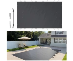 Koduva VEVOR baseino saugos uždangalas, PVC, tamsiai pilkas, 350 x 600 cm