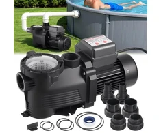 Koduva VEVOR baseino siurblys, 550 W, 14 000 l/val., vieno greičio, su 24 val. laikmačiu