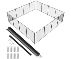 Koduva VEVOR baseino tvora, 1,2 x 14,6 m, juoda
