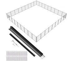 Koduva VEVOR baseino tvora, 1,21 x 32,91 m, juoda