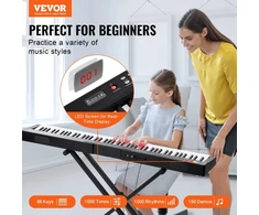 Koduva VEVOR BD-881D 88 klavišų skaitmeninis pianinas, pusiau pasverti klavišai
