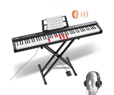 Koduva VEVOR BD-881D 88 klavišų skaitmeninis pianinas, pusiau pasverti klavišai