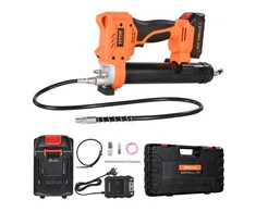 VEVOR Belaidis tepalo pistoletas, 8000 PSI, 20 V, su 2,0 Ah baterija, LED šviesa, 35,4 col. žarna ir dėklu