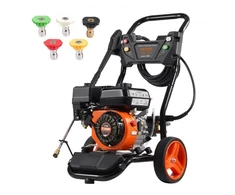 VEVOR Benzininis aukšto slėgio plovimo įrenginys, 3950 PSI, 10 l/min, su variniu siurbliu