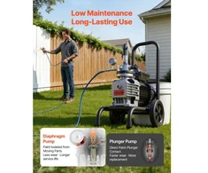 Koduva VEVOR beorio dažų purškimo aparatas TA-9910, 1800 W, 3300 psi
