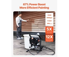 Koduva VEVOR bevielis dažų purkštuvas, 750 W, 3000 PSI, RP8626