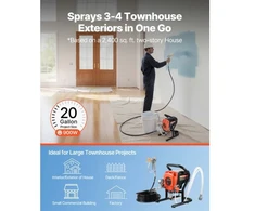 Koduva VEVOR bevielis dažų purkštuvas, 900 W, 3300 PSI, 35 x 29,5 x 48 cm