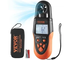 Koduva VEVOR Bluetooth rankinis anemometras, LED pašvietimo ekranas, 14°F–140°F, EM2245B